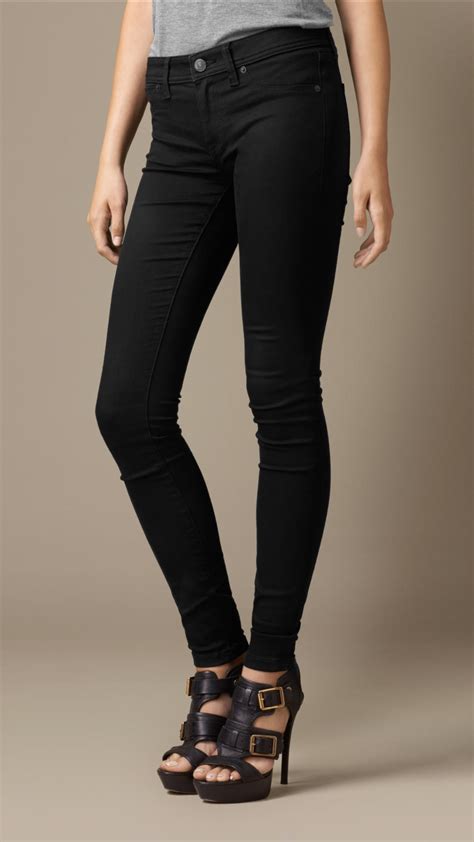 burberry women's jeans low rise.